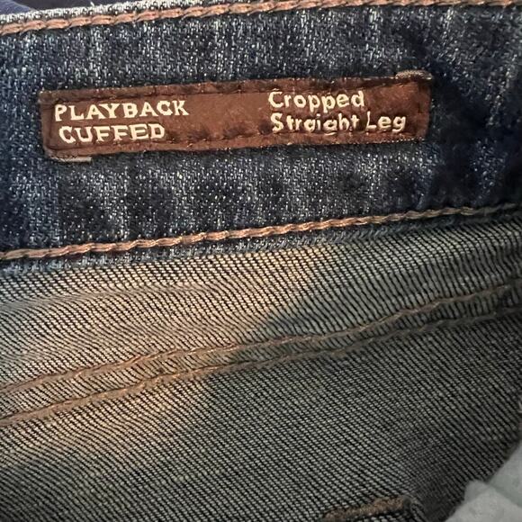Dear John Women's Playback Cuffed‎ Cropped Straight Leg Jeans Size 30 - Picture 9 of 10